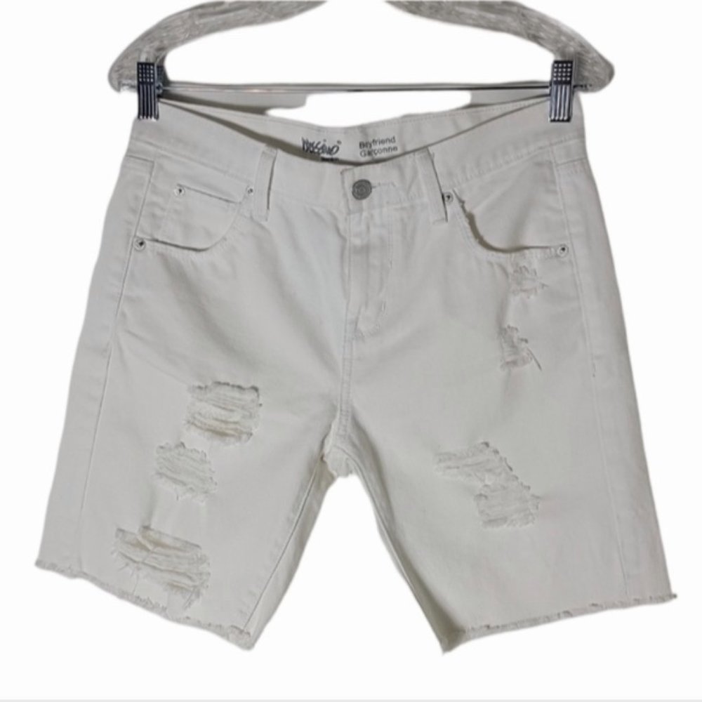 Mossimo denim boyfriend distress shorts size 2/26